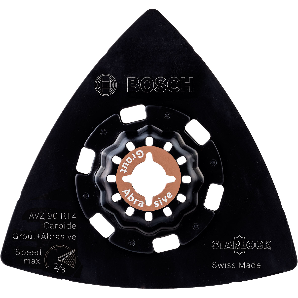 Bosch Carbide-RIFF Schleifteller AVZ 90 RT4, 90 mm, Körnung 40