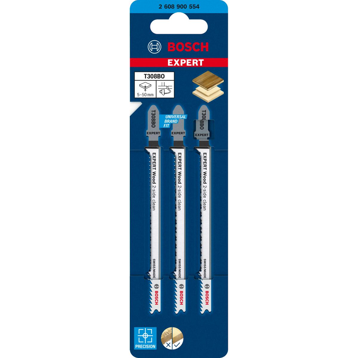 Bosch EXPERT ‘Wood 2-side clean’ T 308 BO Stichsägeblatt