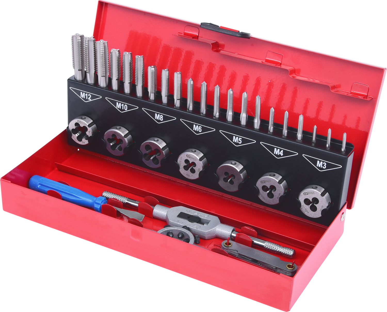 KS Tools HSS Co Gewindeschneidwerkzeug-Satz, 32-tlg