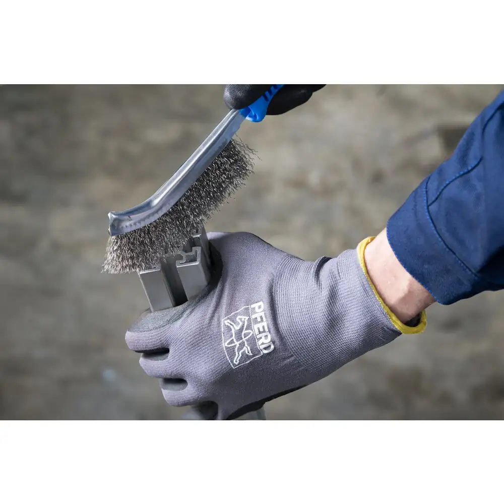 PFERD TOOLS Handbürste gebogen HBG 1reihig Edelstahl-Draht