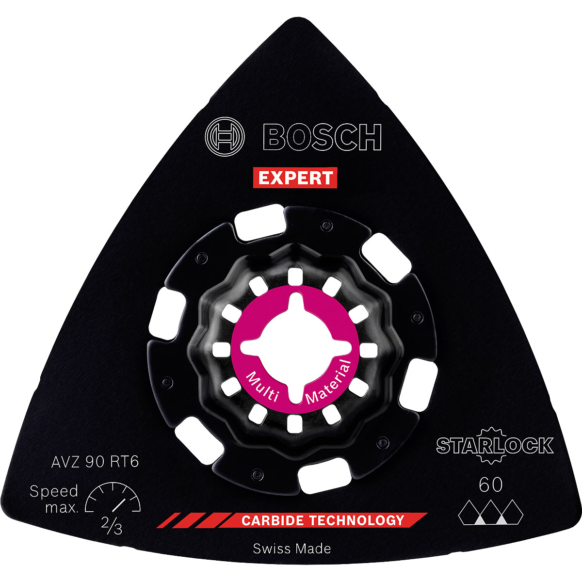 Bosch EXPERT Schleifplatte AVZ 90 RT6 Blatt für Multifunktionswerkzeuge