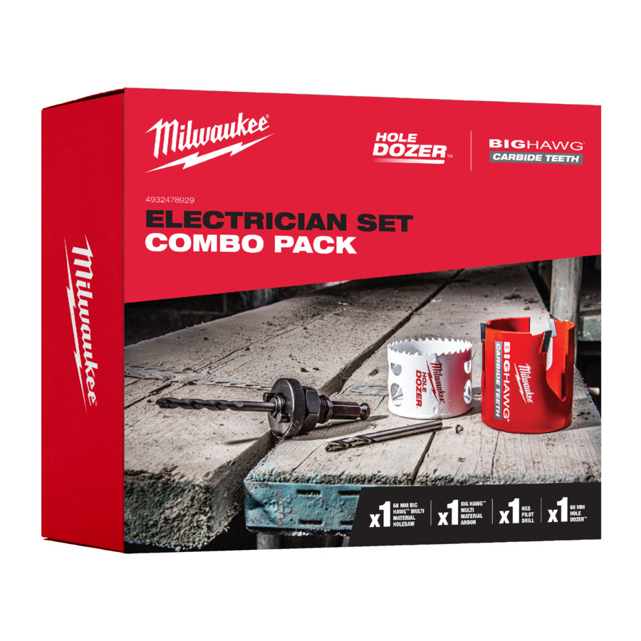 Milwaukee Elektriker Lochsägen Set, 68mm