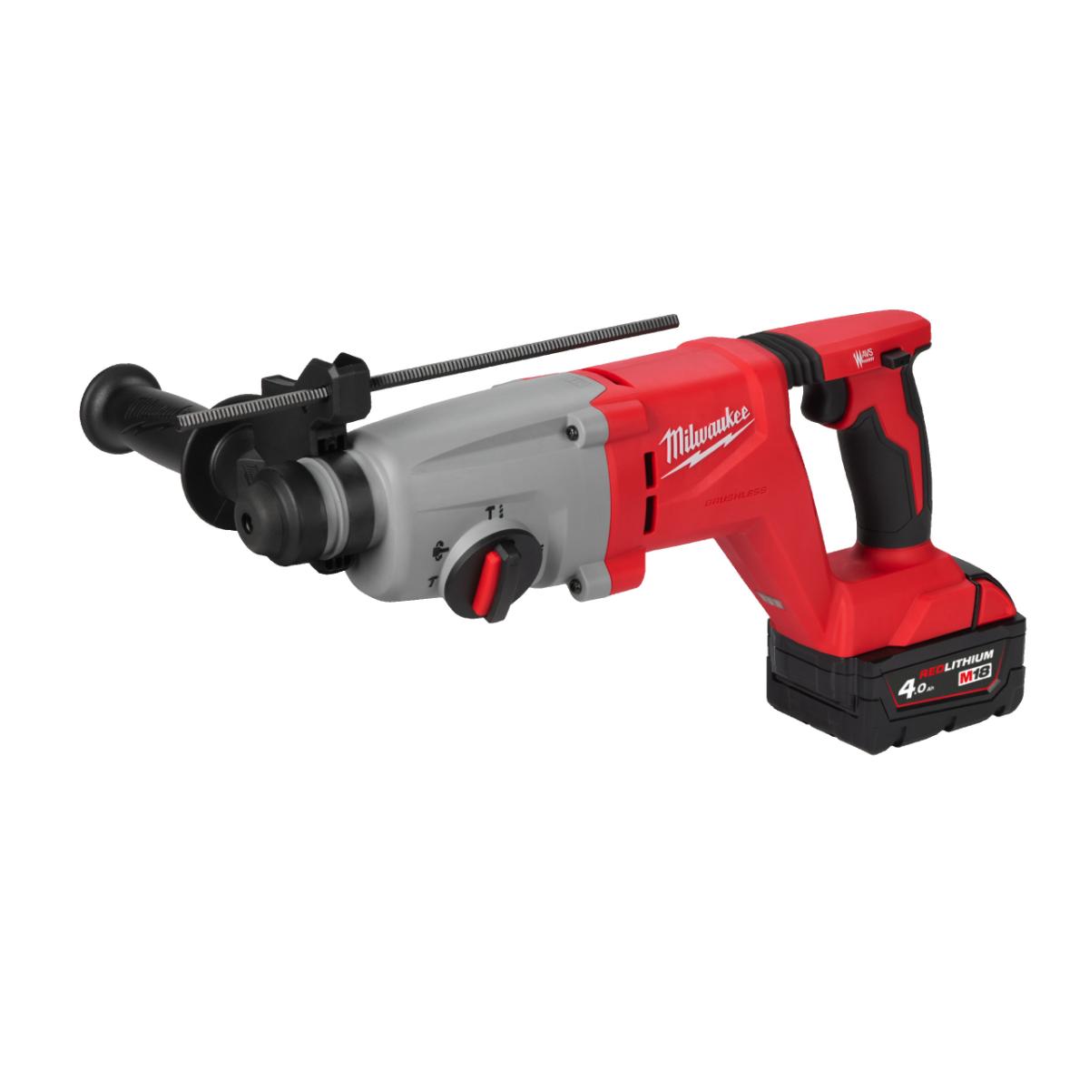 Milwaukee M18 SDS-plus Akku-Bohrhammer 26 mm mit D-Handgriff M18BLHACD26-402X EU