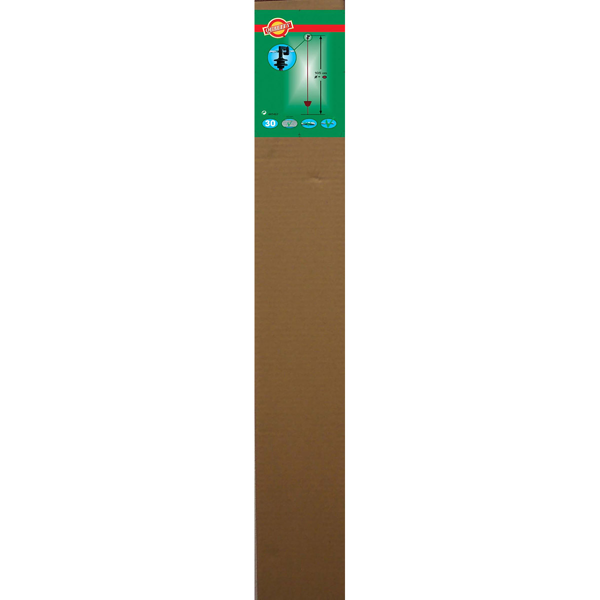 Kerbl Federstahlpfahl oval 107cm mit Kopfisolator