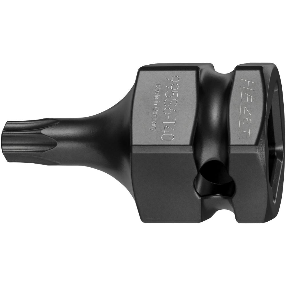 HAZET Schlag-, Maschinenschrauber Schraubendreher-Steckschlüsseleinsatz 995S6 1/2 Zoll (12,5 mm) Vie