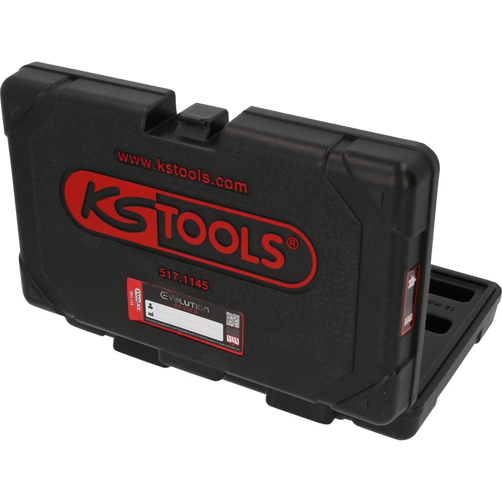 KS Tools 3/8 Zoll Zündkerzen-Stecknuss-Satz, 4-tlg, magnetisch mit Gelenk