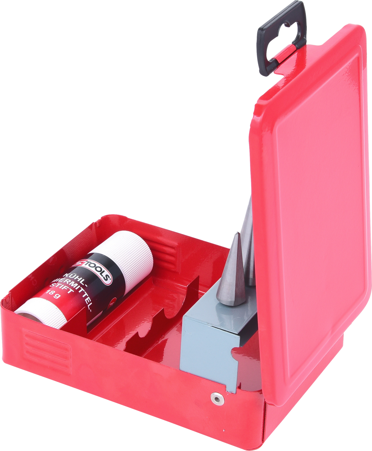KS Tools HSS Blechschälbohrer-Satz, Stahlblechkassette 4-tlg