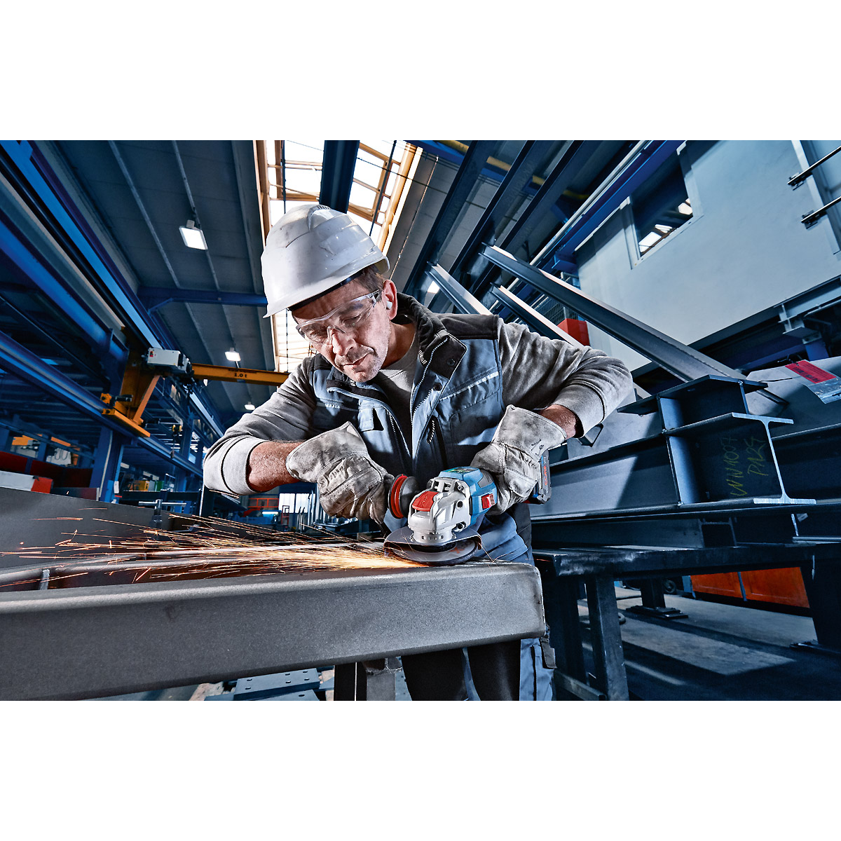 Bosch Akku-Winkelschleifer BITURBO mit X-LOCK GWX 18V-15 SC, Solo Version, L-BOXX