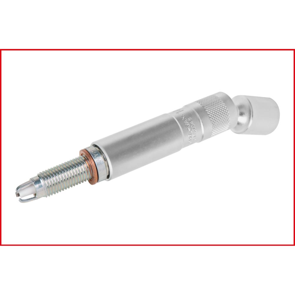 KS Tools 3/8 Zoll Zündkerzen-Stecknuss-Satz, 4-tlg, magnetisch mit Gelenk