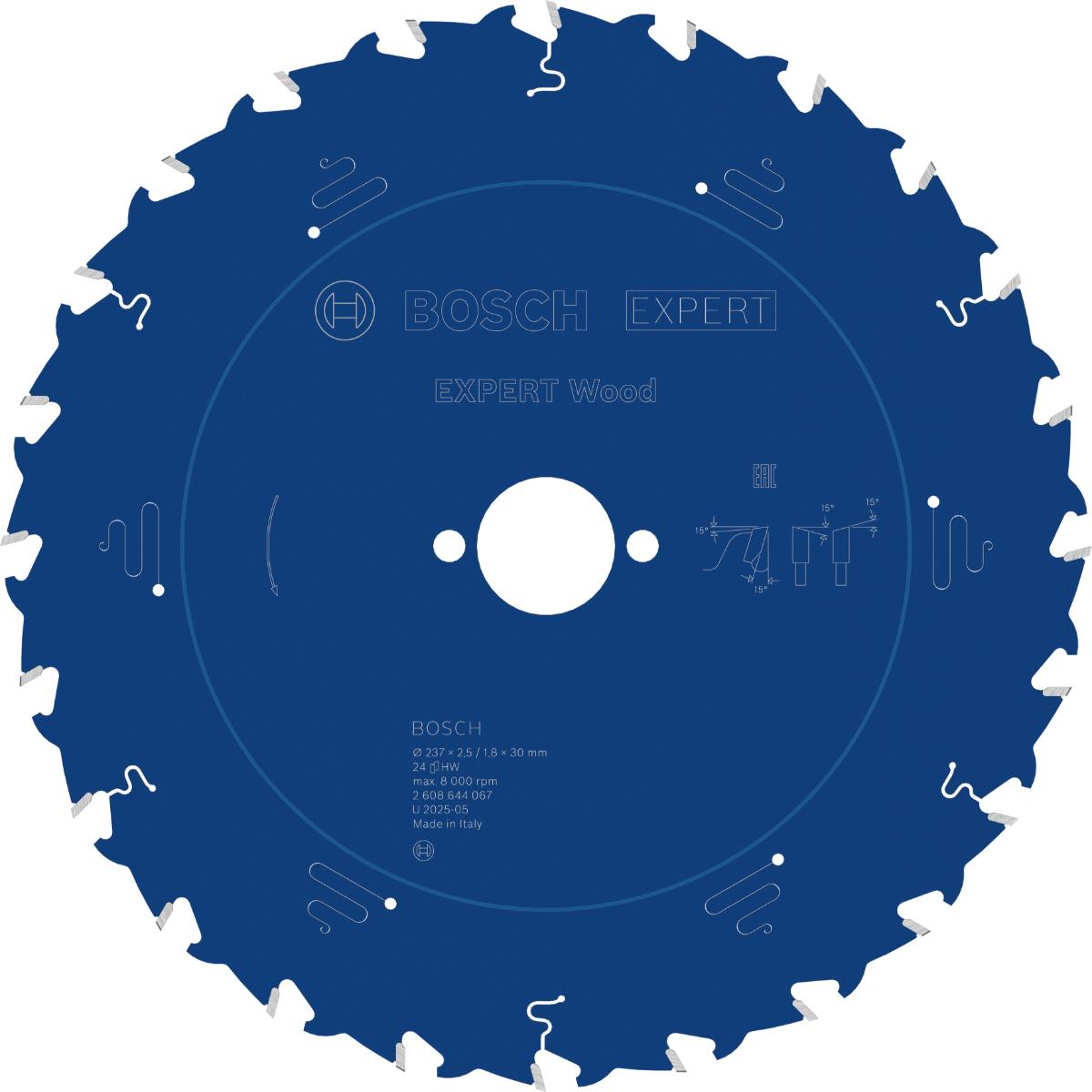Bosch Kreissägeblatt Expert for Wood ø 237 mm