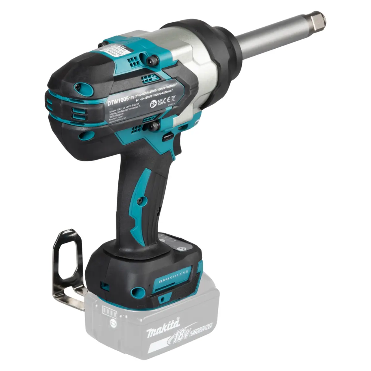 Makita Akku-Schlagschrauber LXT 18V 3/4 Zoll 1.360 Nm - Langschaft Version - DTW1005Z