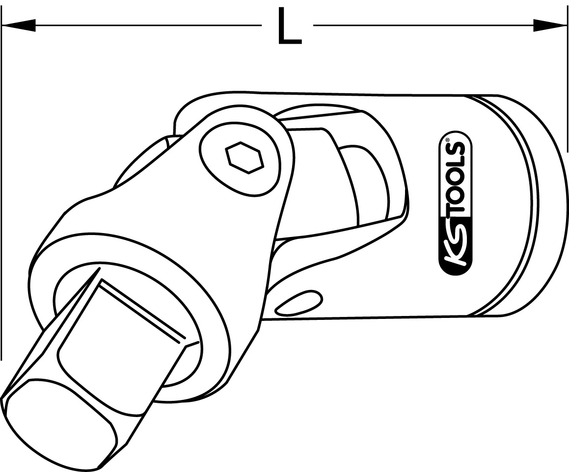 KS Tools 3/8" Kardangelenk