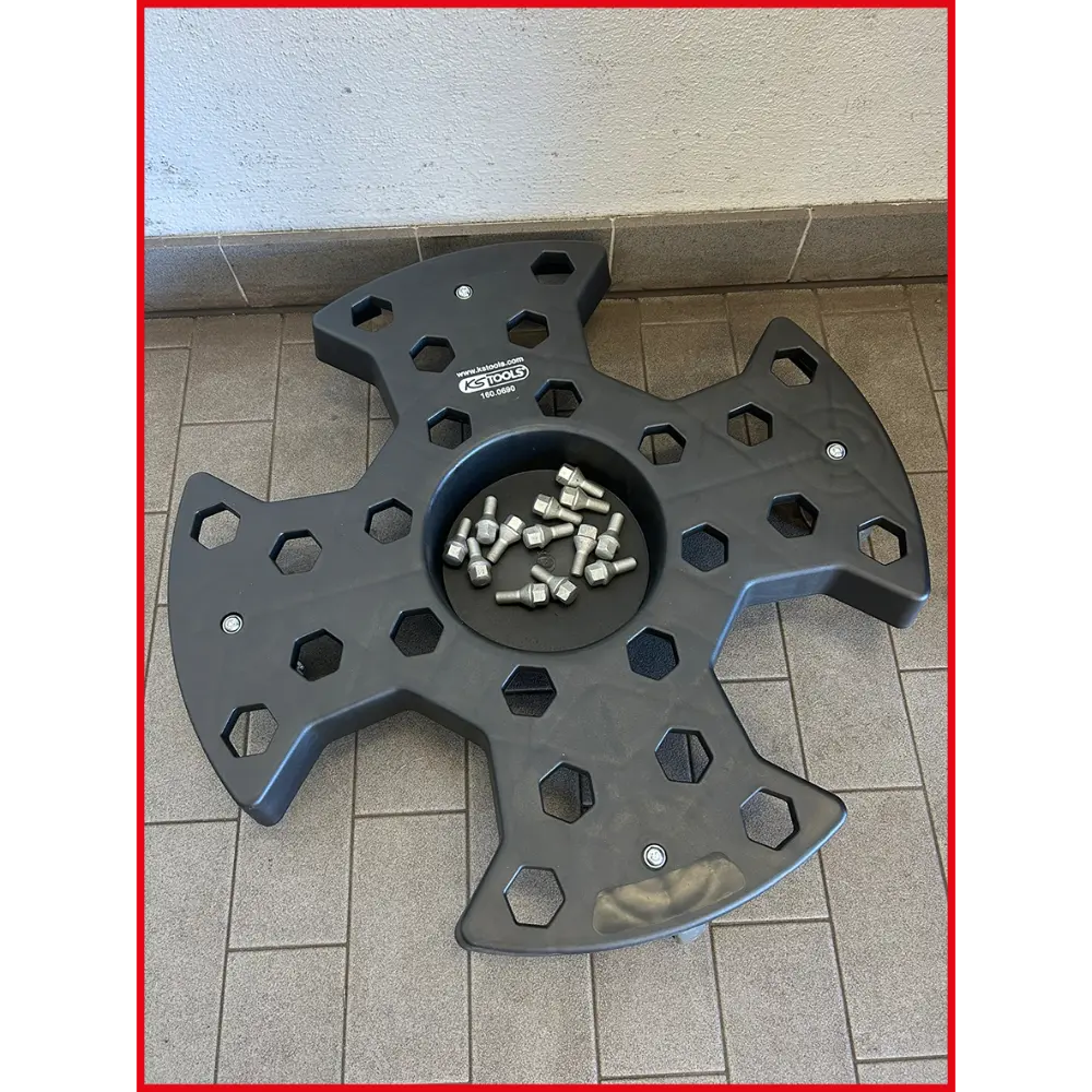 KS TOOLS Felgen- und Reifenrangierer, Tragkraft 136 kg, Ø 720 mm