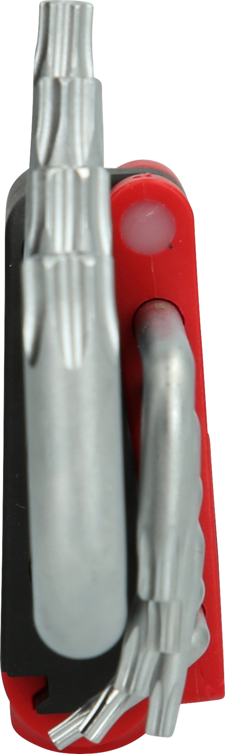 KS Tools Torx-Winkelstiftschlüssel-Satz mit Bohrung, lang, 10-tlg, TB8-TB50