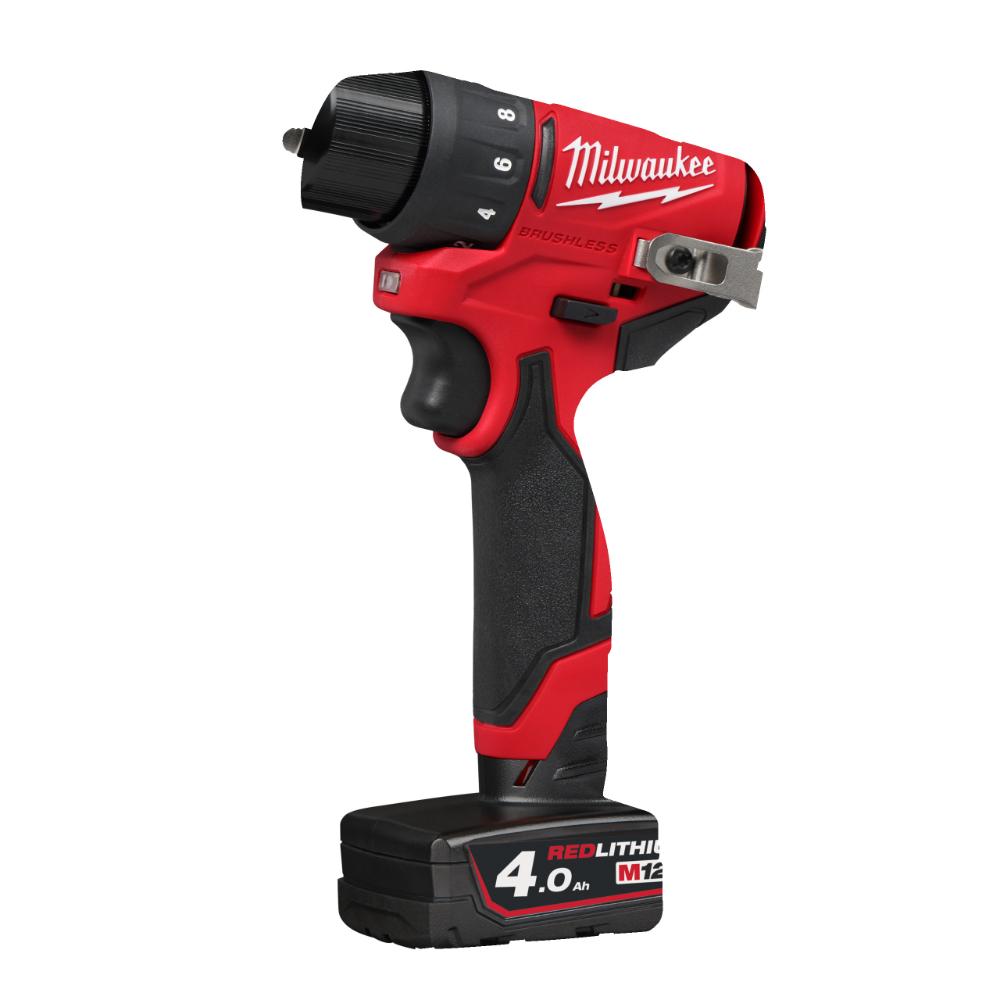Milwaukee M12 Bürstenloser Akku-Bohrschrauber M12BLDDRC-402C