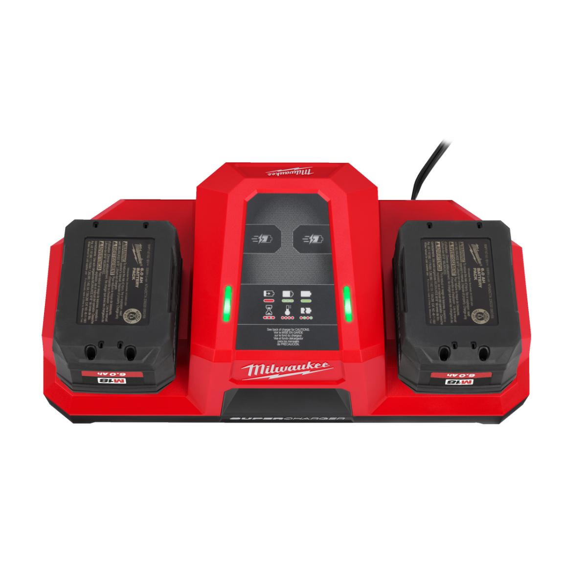 Milwaukee M18 Zweifach-Super-Schnellladegerät - M18DBSC