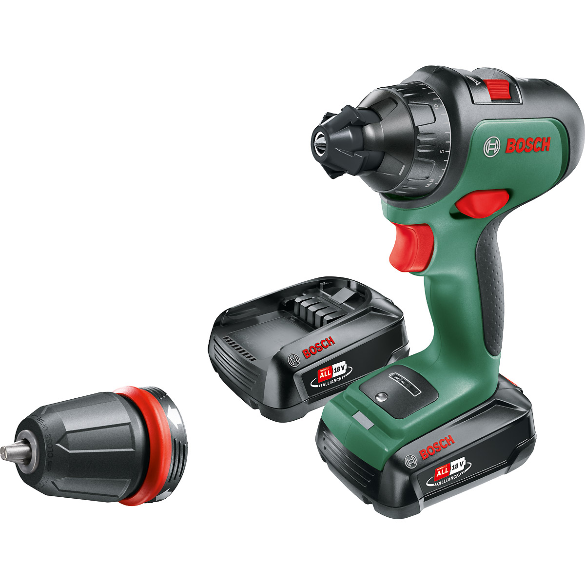 Bosch Akku-Zweigang-Bohrschrauber AdvancedDrill 18 mit 2x Akkupack