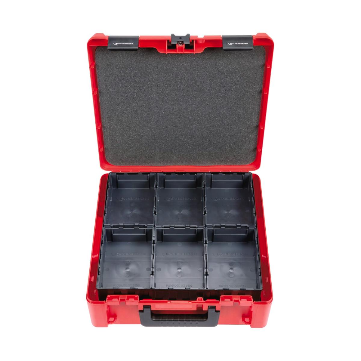 ROTHENBERGER Werkzeugkoffer ROCASE 4414 mit 2 Trays mit 12 ROBOX B2350 Set