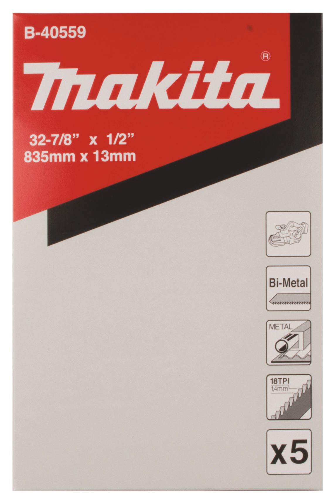Makita Bandsägeblatt 18Z " BIM  - B-40559