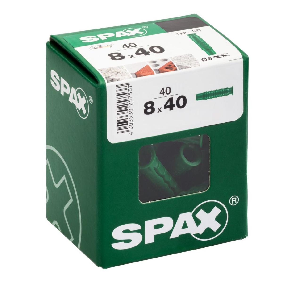 SPAX Duebel Typ-SD L 8 x 40 mm, 40 Stück