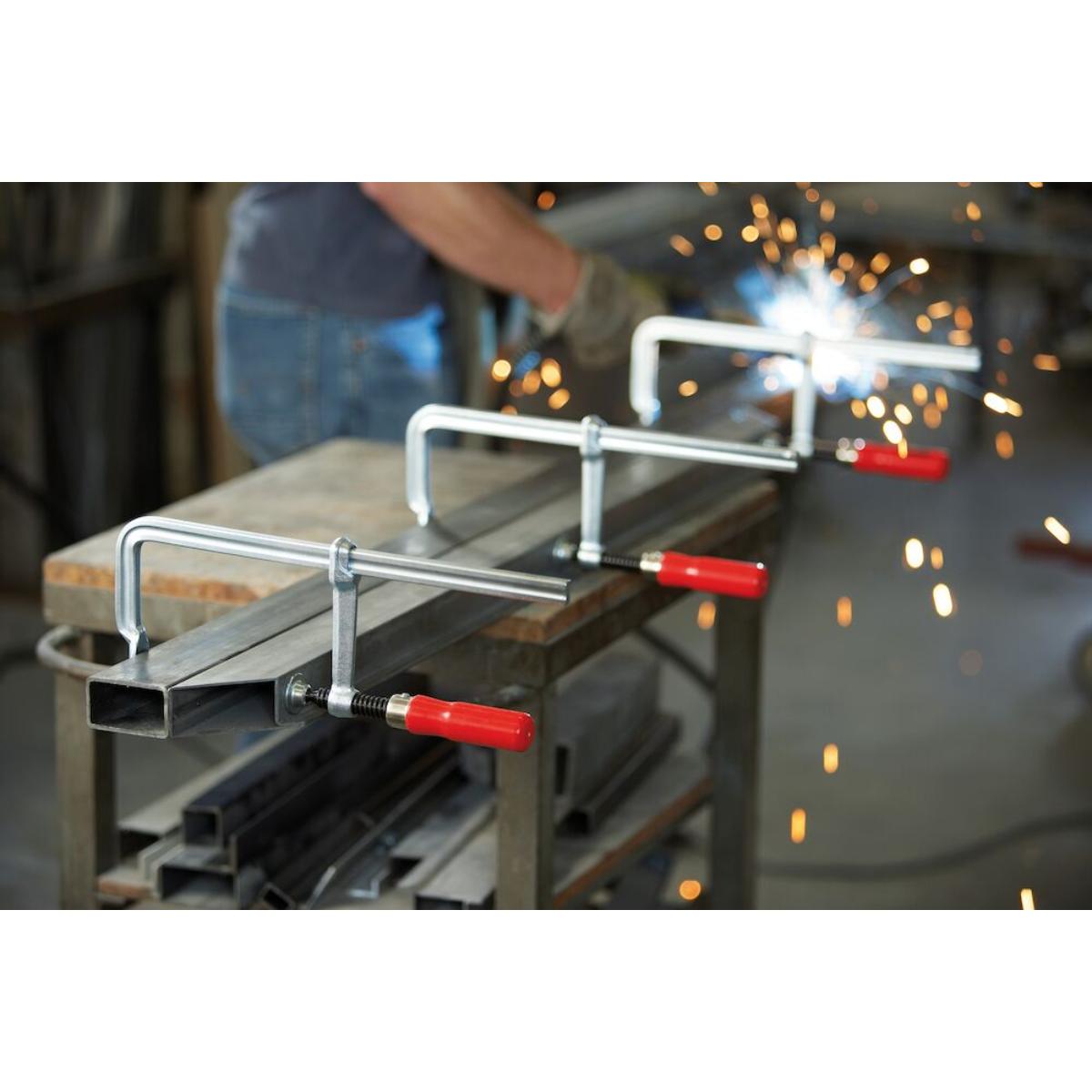 BESSEY Ganzstahl-Schraubzwinge classiX GS mit bewährtem Holzgriff