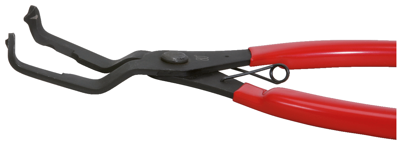 KS Tools Trim-Clip-Zange, Zangenende 80°, 200mm