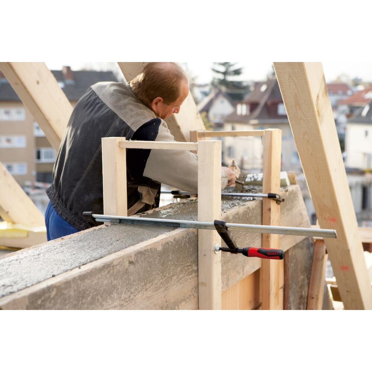BESSEY Temperguss-Schraubknecht TGK mit 2-Komponenten-Kunststoffgriff