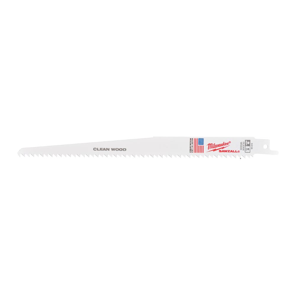 Milwaukee Säbelsägeblatt Holz - ideal für gerade, schnelle Schnitte in Nassholz 230 x 4,2 mm 6 TPI