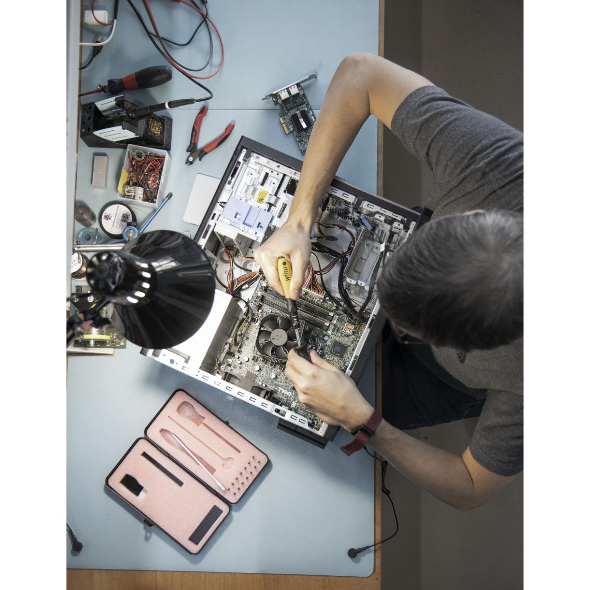 Wiha Drehmoment-Schraubendreher Set TorqueVario -S Micro ESD 0,1-0,6 Nm gemischt 18-teiliges Set variabel einstellbare Drehmomentbegrenzung mit Box