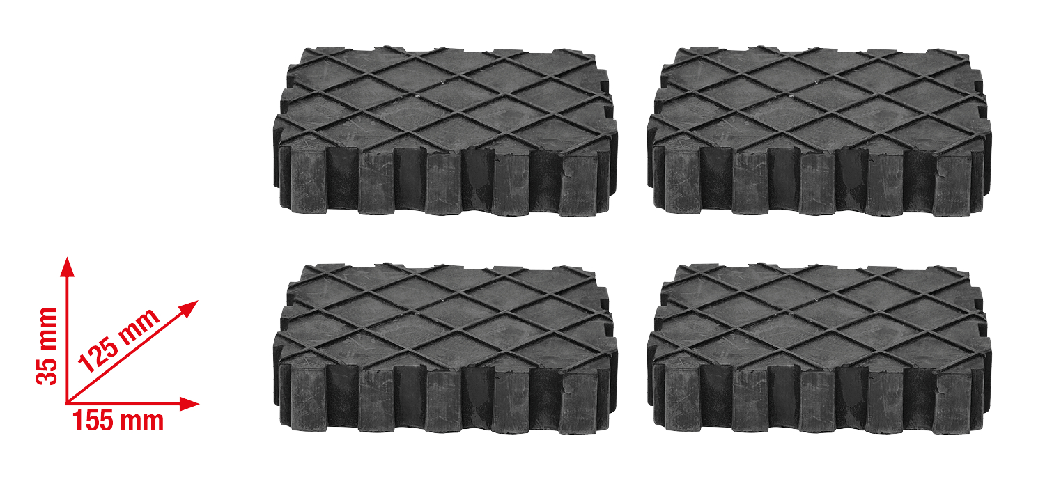 KS Tools Universal Gummiauflagen-Satz für Hebebühne, 4-tlg