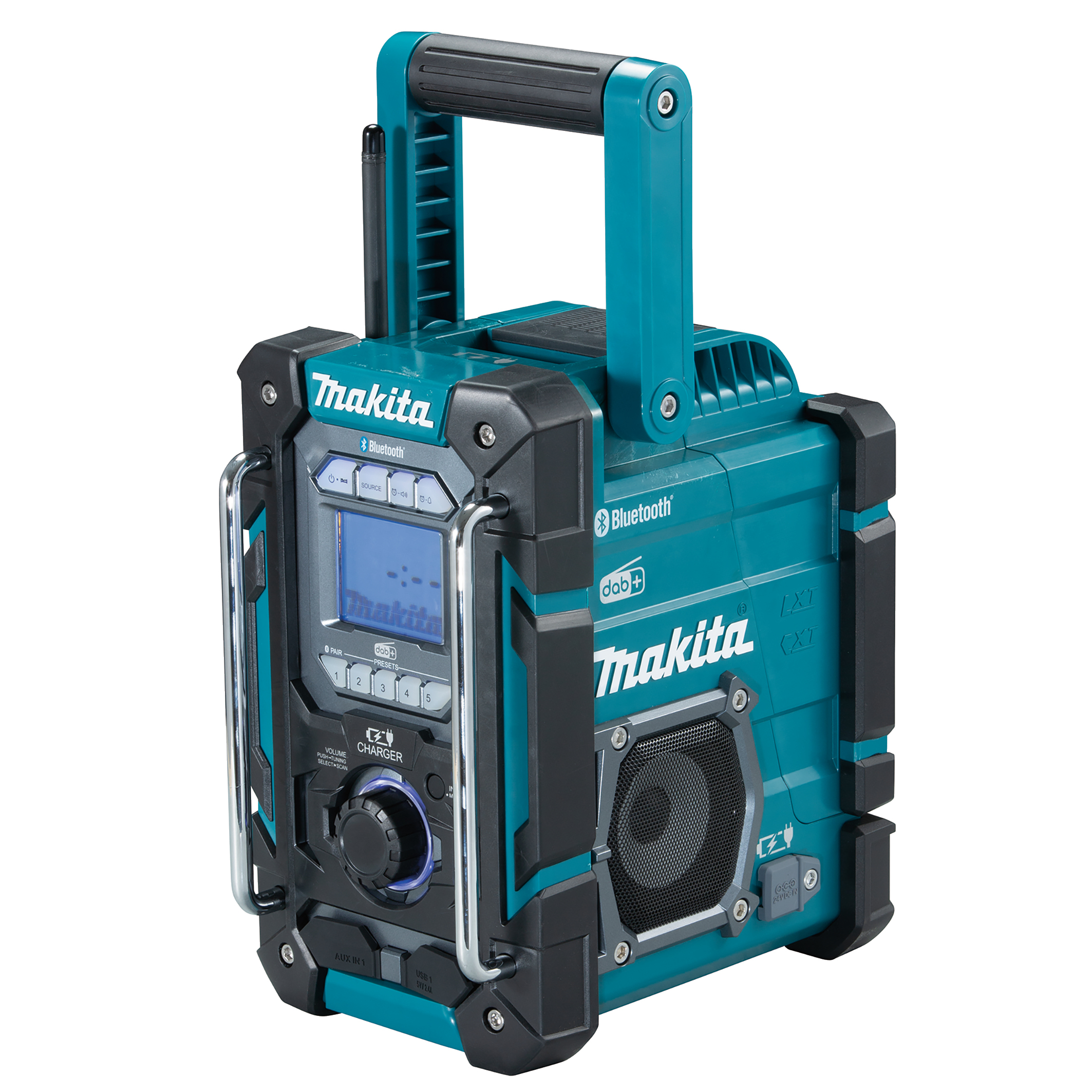 Makita Akku-Baustellenradio CXT 12V - LXT 18V - 230V mit DAB+, Bluetooth u. Akku-Ladefunktion - DMR301