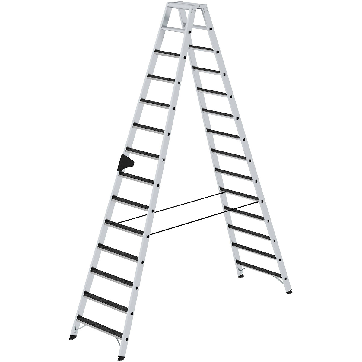 Munk Stufen-Stehleiter beidseitig begehbar mit clip-step R13