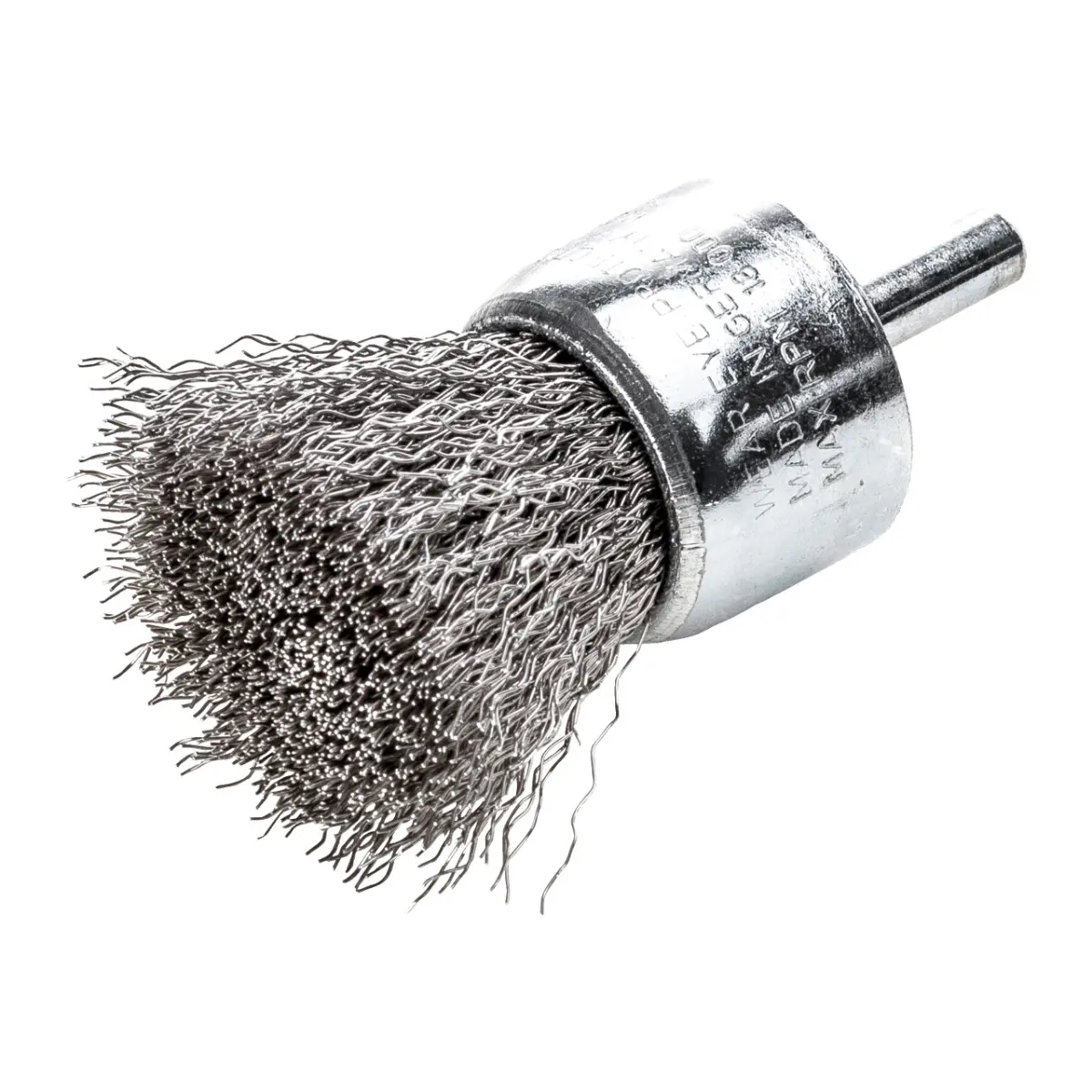 Milwaukee Pinselbürste für Geradschleifer, gewellt, Edelstahl 22 x 25 x 68 x 0,3 mm, 6 mm Schaft