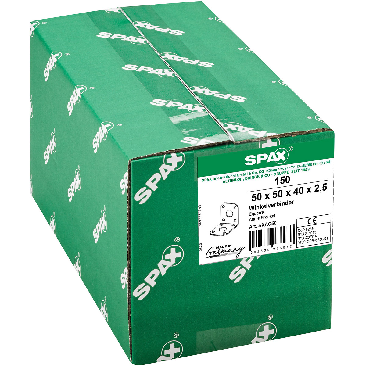 SPAX Winkelverbinder, 150 Stück