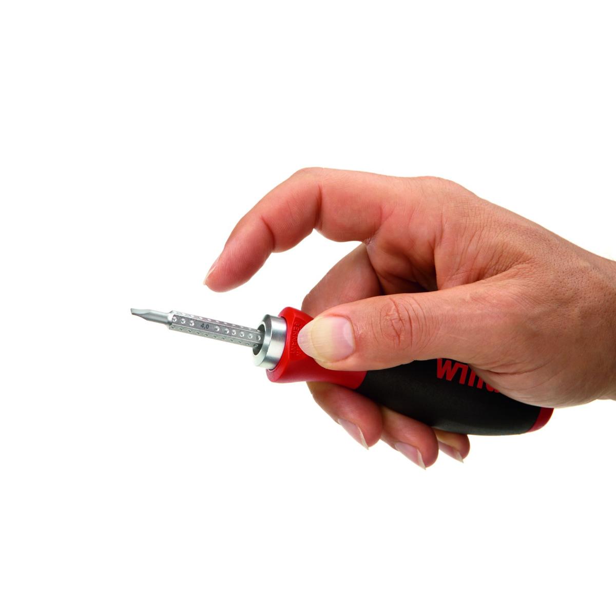 Wiha Schraubendreher mit Wechselklingen Set SYSTEM 6 gemischt 12-teiliges Set mit Box