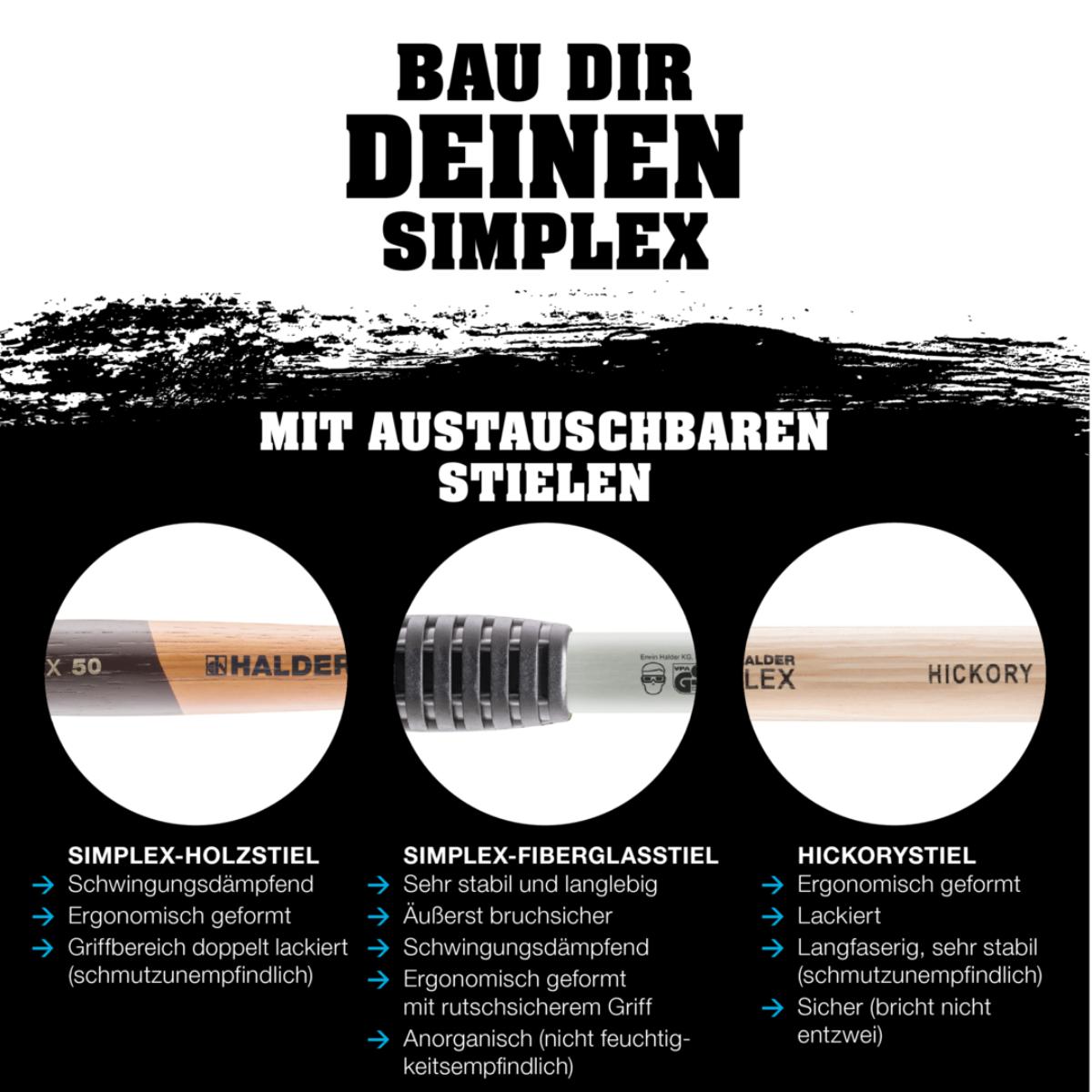 HALDER Schlageinsatz für SIMPLEX - Schonhammer, TPE-soft