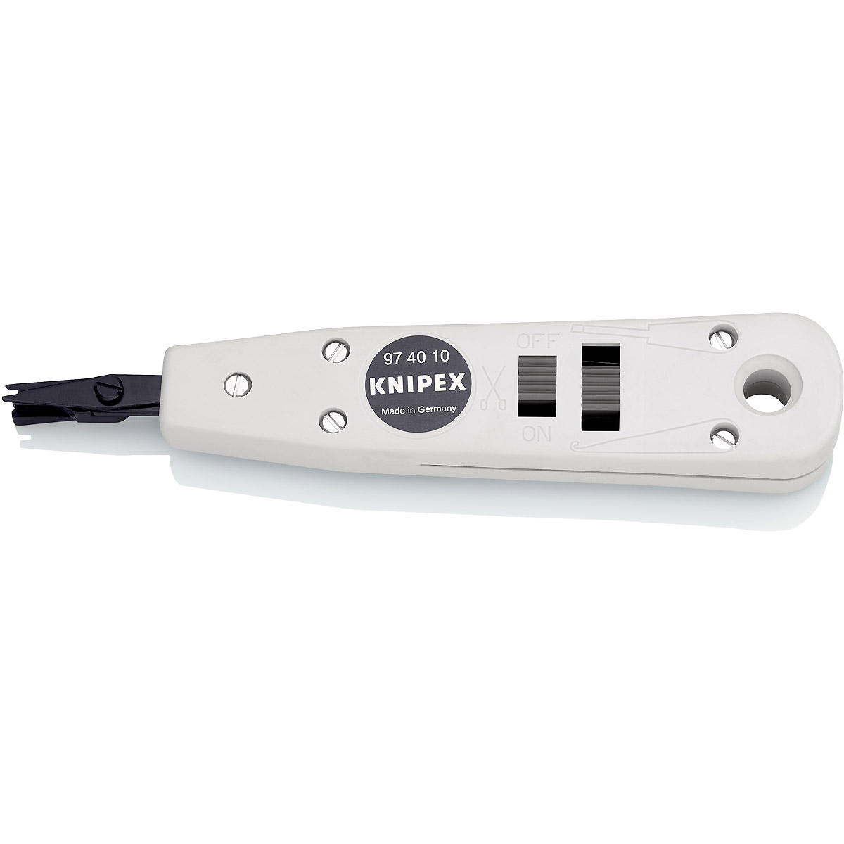 KNIPEX Anlegewerkzeug für LSA-Plus und baugleich 175 mm brüniert