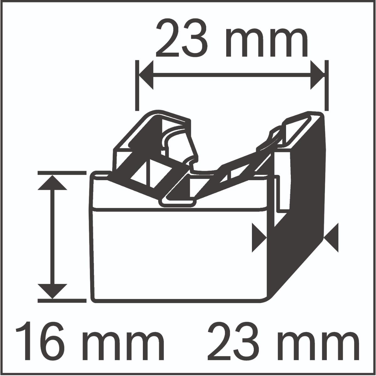 Bosch PRO EPC Kabelbinder, Querschnitt Außenbinder 1, 7x7, 6 mm, 100er Pack