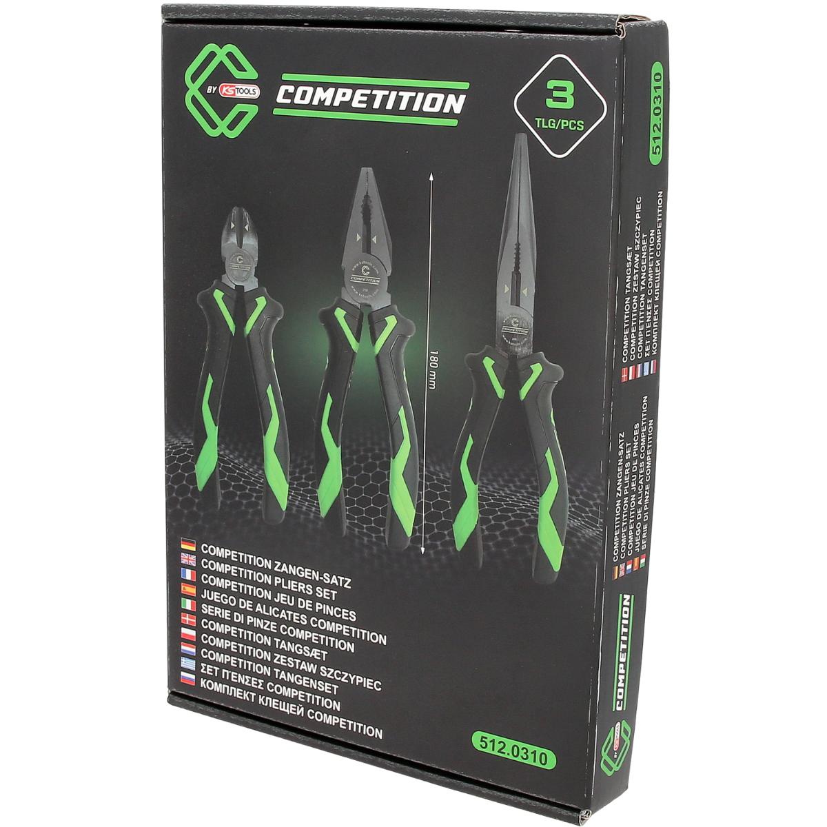 COMPETITION Zangen 3-teiliegs Set