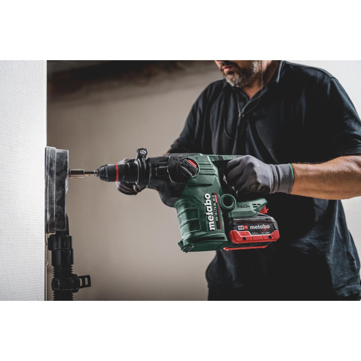 Metabo Akku-Kombihammer KH 18 LTX BL 35 Q - metaBOX 185 XL