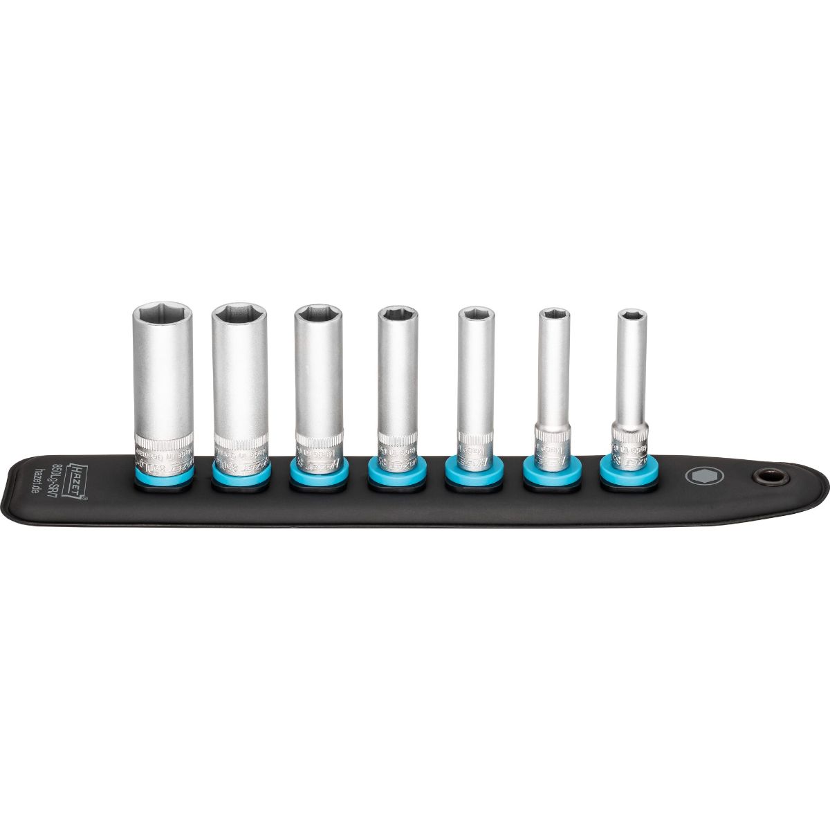 HAZET SmartRail mit 7 Steckplätzen Vierkant 6,3 mm (1/4 Zoll) 7-teilig, Außen-Sechskant-Traction, la