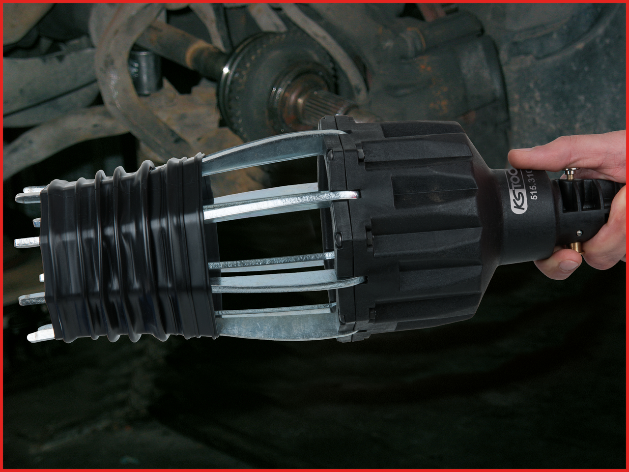 KS Tools Druckluftmontagegerät für Achsmanschetten, 450mm