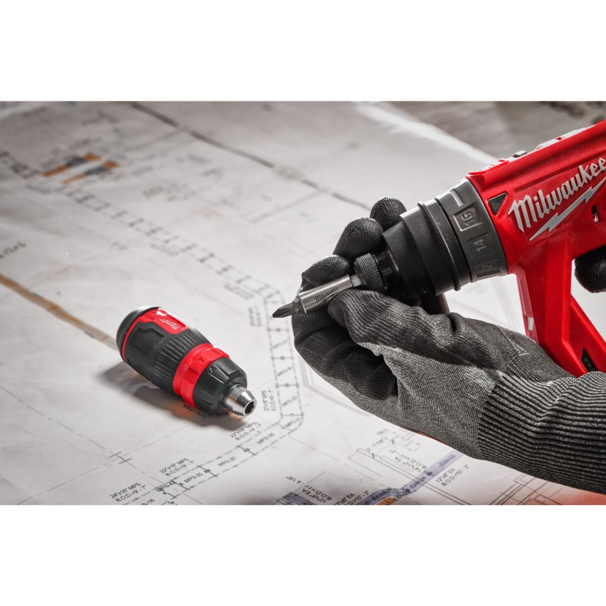 Milwaukee Multi-Bit Schraubendreher mit Ratschenfunktion
