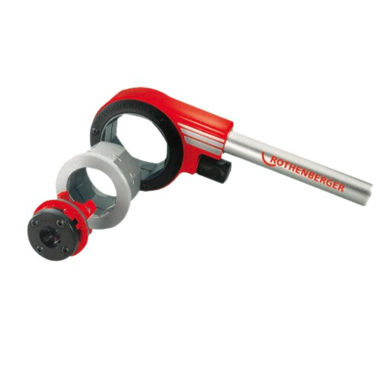 ROTHENBERGER SUPER CUT-set, BSPT R, 3/8 - 1/2 - 3/4 - 1 Zoll, im Kunststoffkoffer