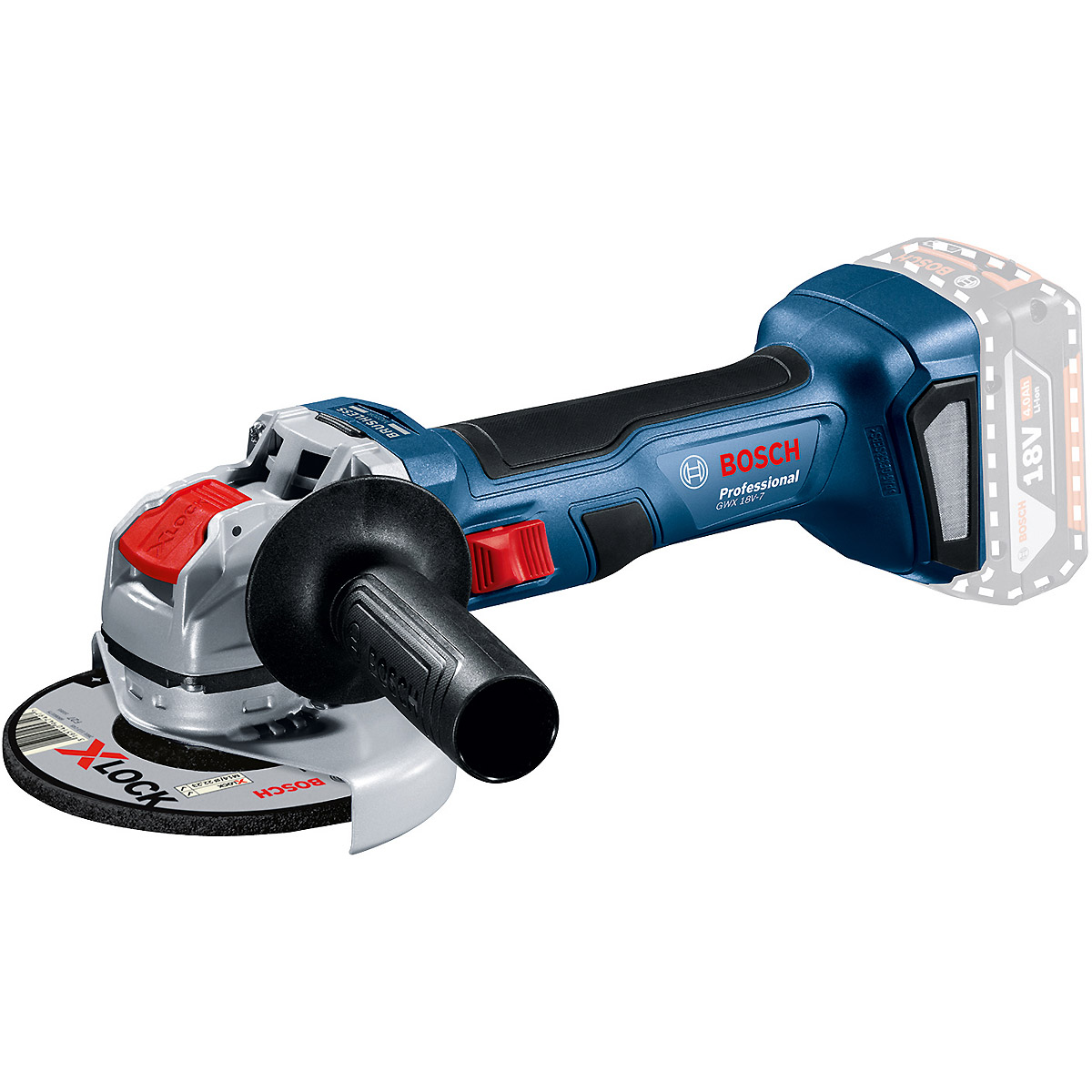 Bosch Akku-Winkelschleifer GWX 18V-7, 125 mm