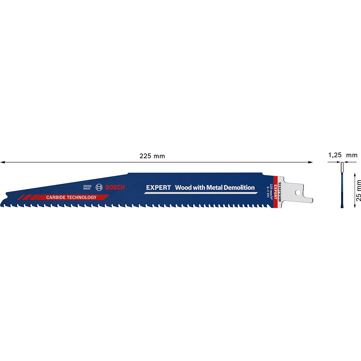 Bosch EXPERT ‘Wood with Metal Demolition’ S 1167 XHM Säbelsägeblatt