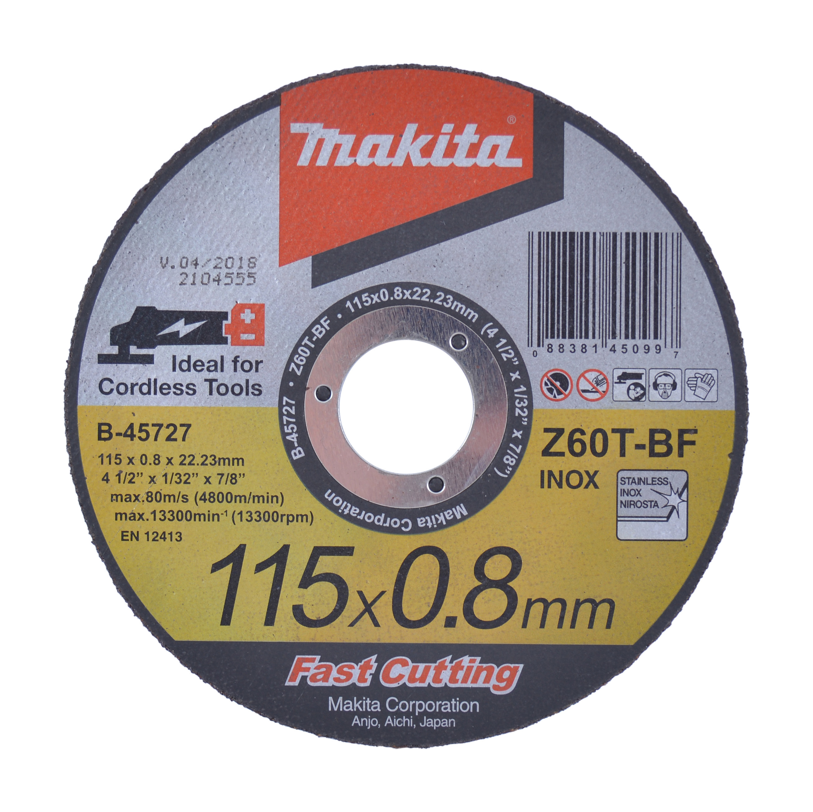 Makita Trennscheibe, 115x0,8 mm - B-45727-12