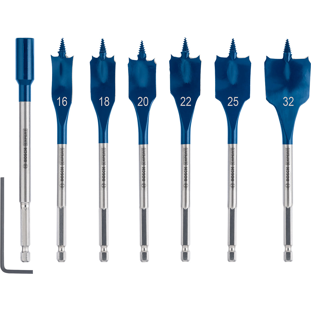 Bosch EXPERT SelfCut Speed Flachfräsbohrer-Set, für Bohrmaschinen 7er-Set