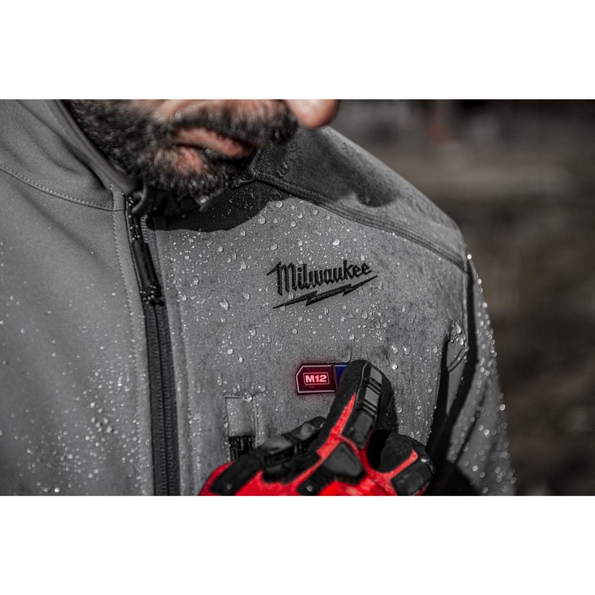 Milwaukee Akku-Thermo-Jacke Herren grau
