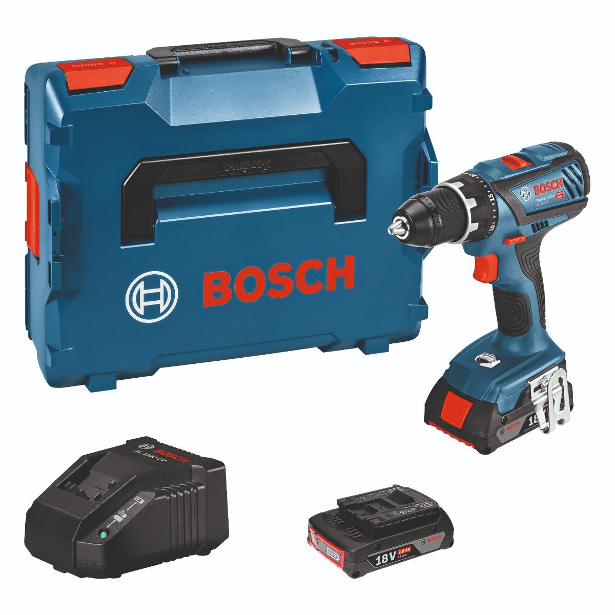 Bosch Akku-Bohrschrauber GSR 18V-28,2 x Akku GBA 18V 2.0Ah,L-Case